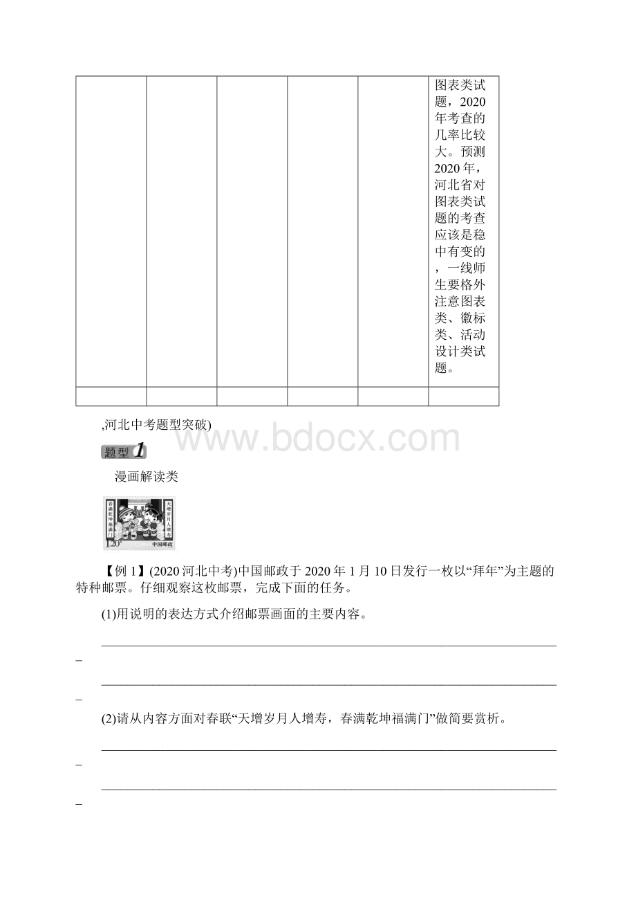 中考命题研究河北中考语文 专题12 漫画图表图标示意图的解读无答案.docx_第2页