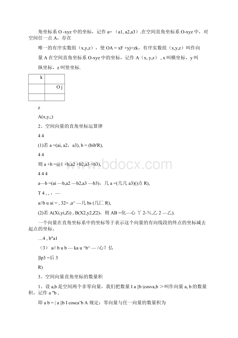 空间向量及其运算提高学案Word格式文档下载.docx_第3页