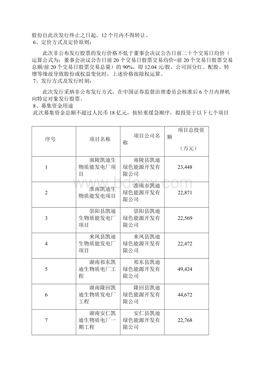 凯迪电力定向增发融资18亿方案的分析与评价.docx_第2页