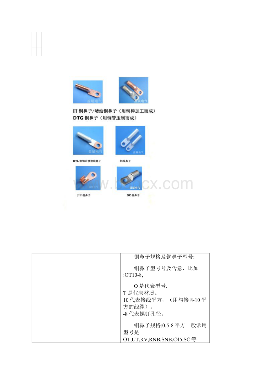 铜线鼻子规格及铜鼻子型号Word下载.docx_第2页