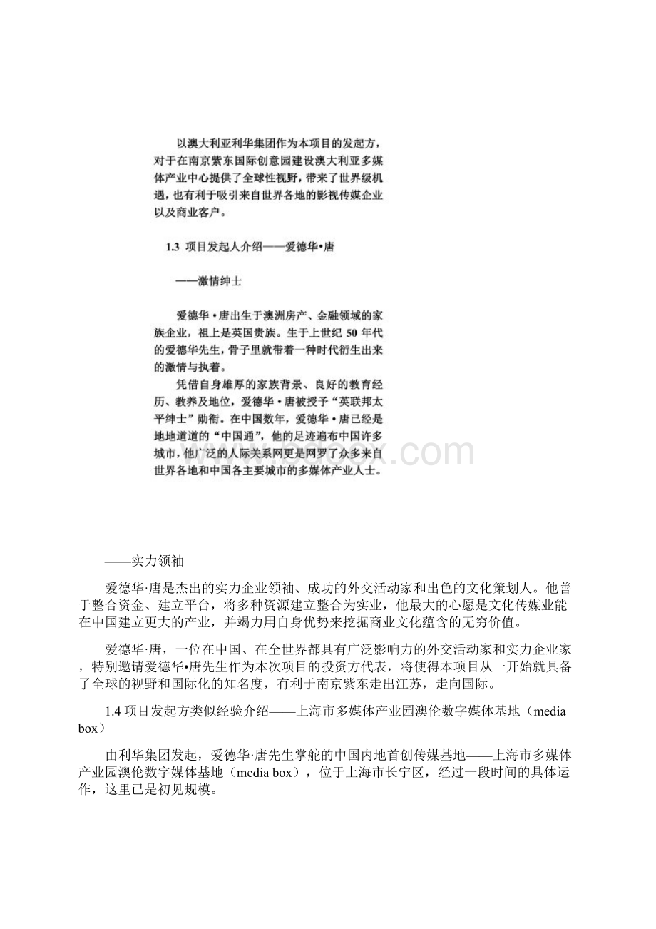 南京紫东国际创意园澳大利亚多媒体产业中心商业计划书.docx_第3页