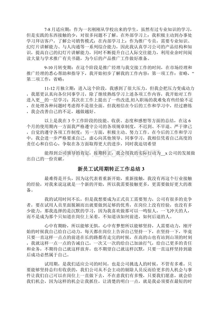 新员工试用期转正工作总结Word格式.docx_第2页