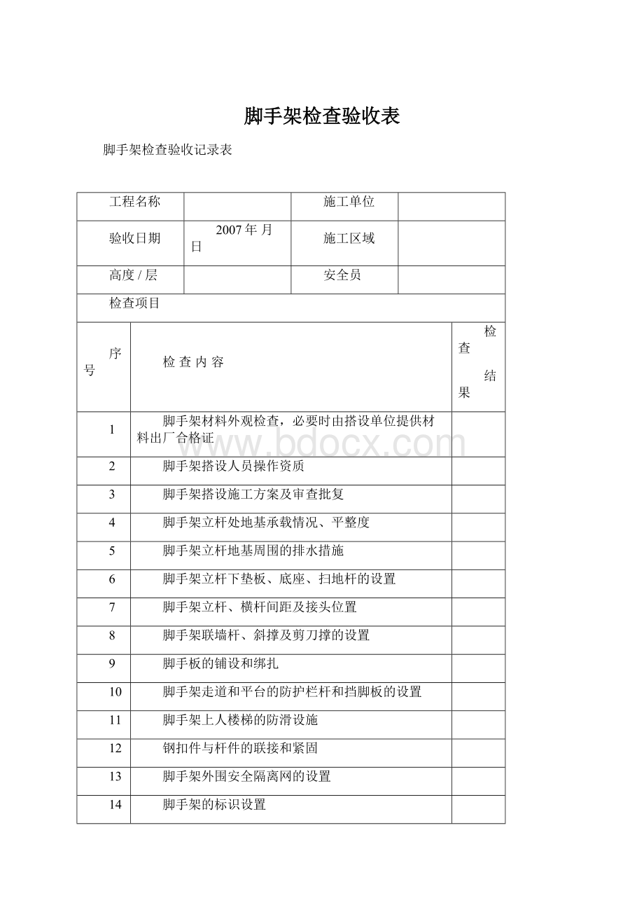 脚手架检查验收表.docx