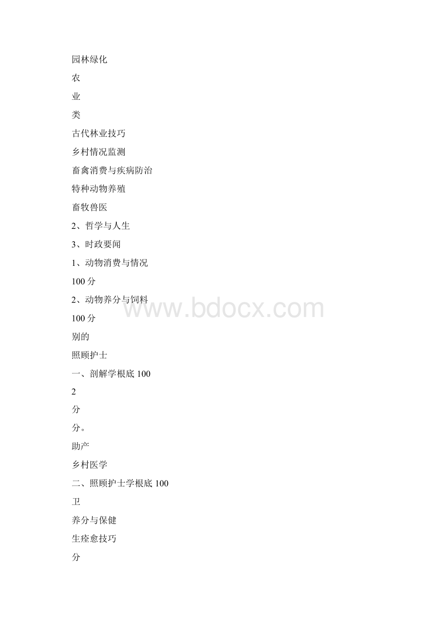 甘肃省对口升学考试科目大纲Word格式文档下载.docx_第3页