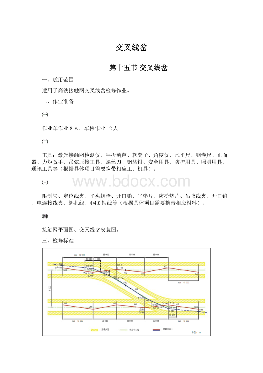 交叉线岔Word下载.docx