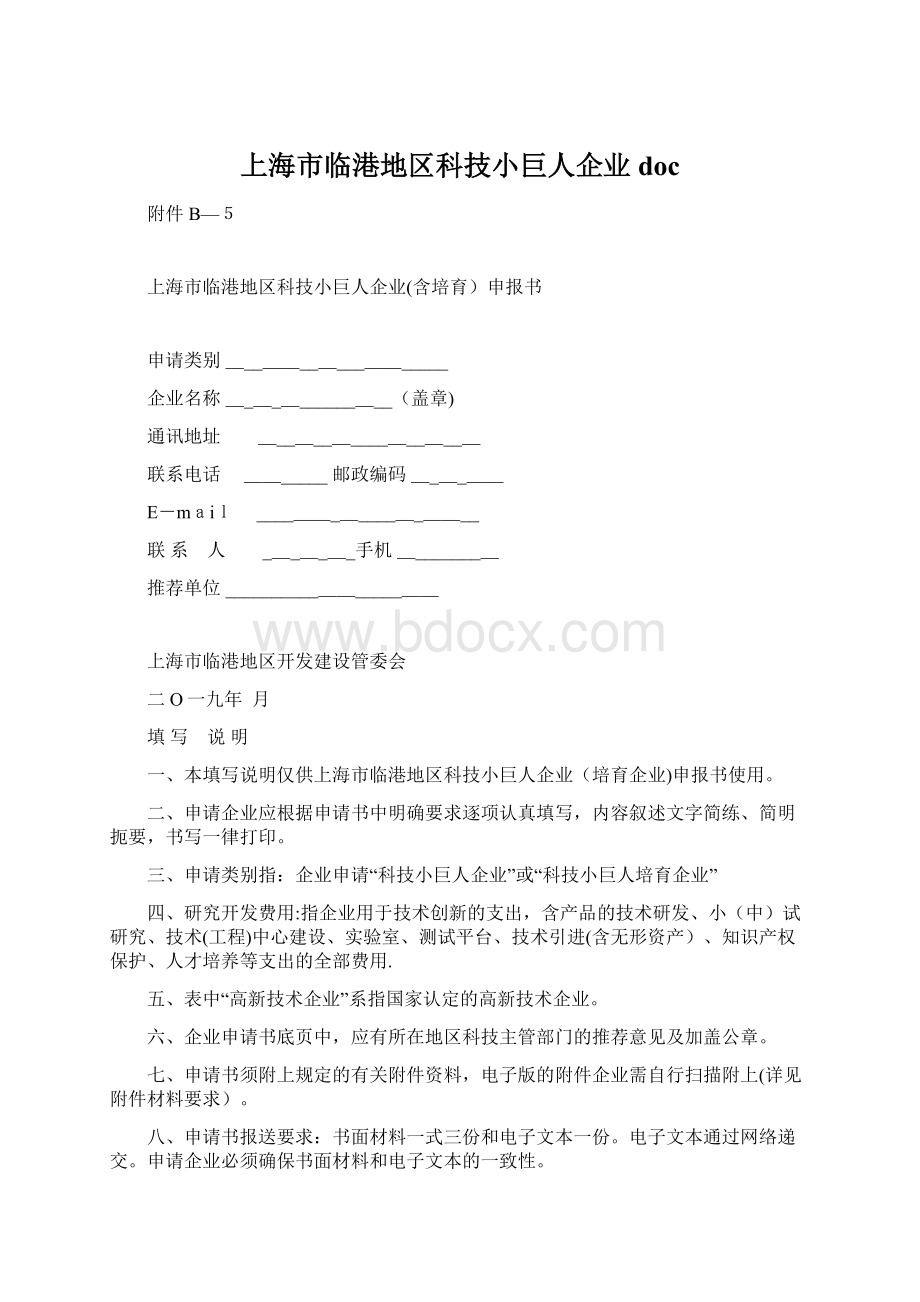 上海市临港地区科技小巨人企业doc.docx