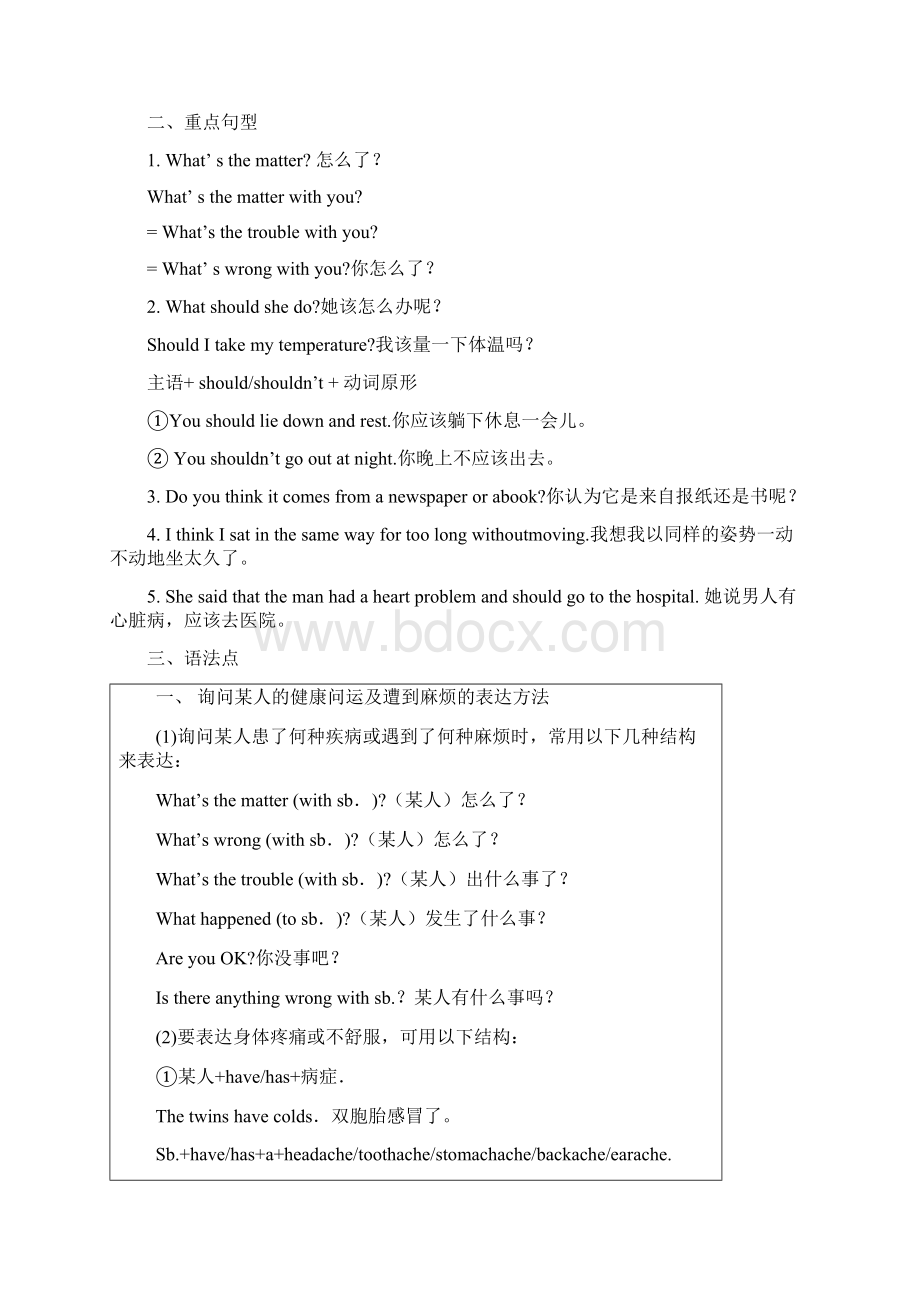 人教版英语八年级下册重点词组句型及语法点汇总之欧阳历创编.docx_第3页