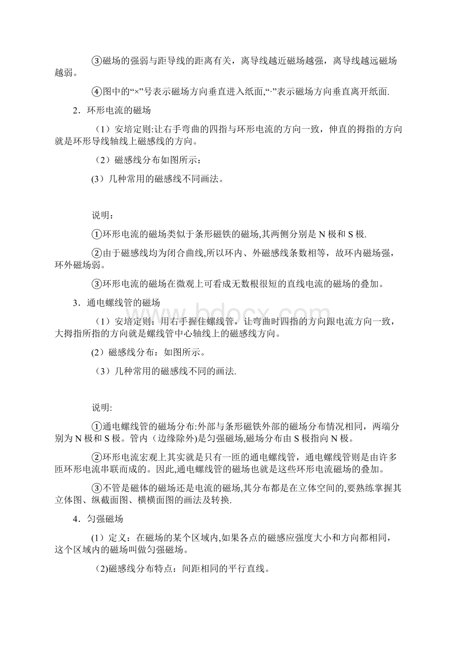 高中磁场知识点总结.docx_第3页