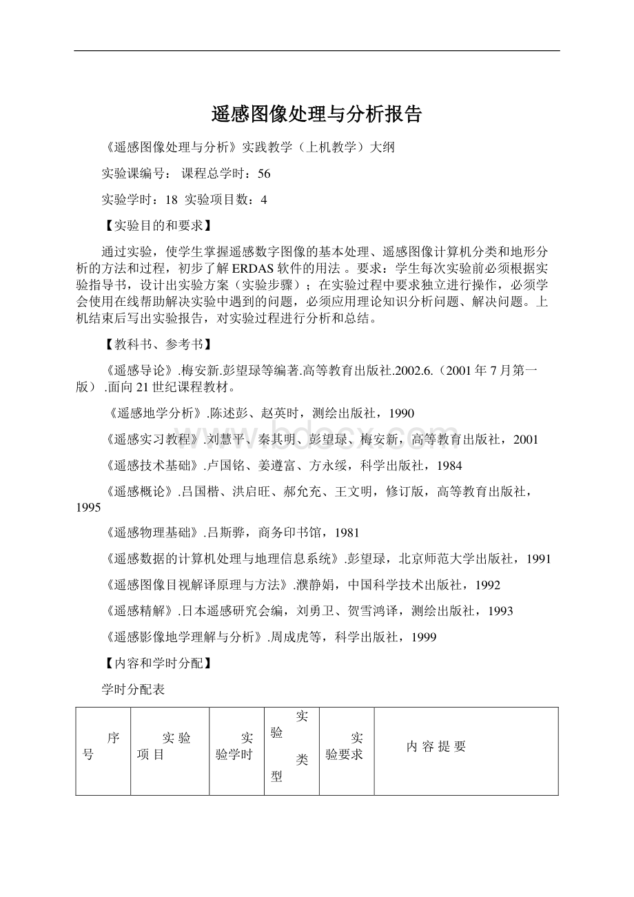 遥感图像处理与分析报告.docx_第1页