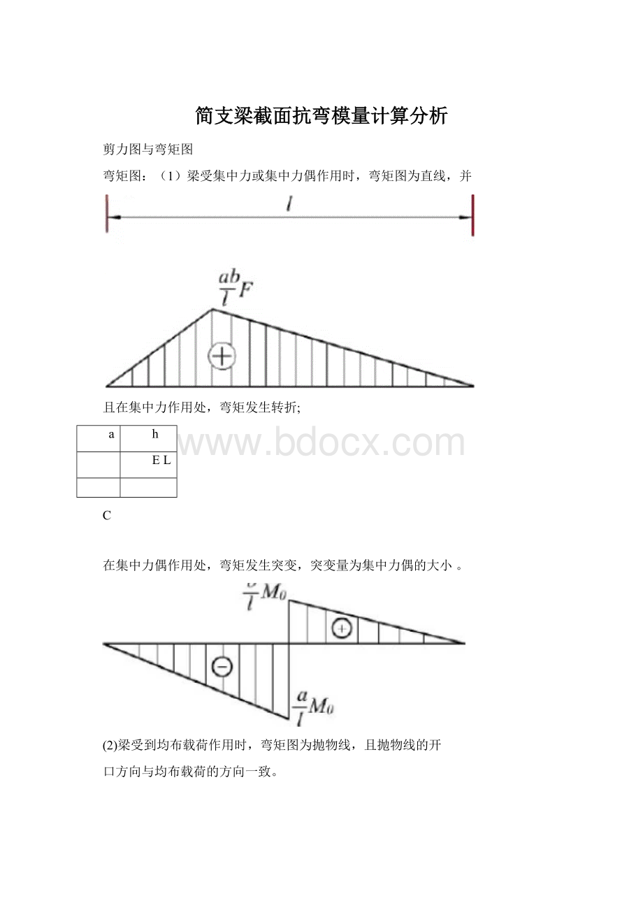 简支梁截面抗弯模量计算分析.docx_第1页