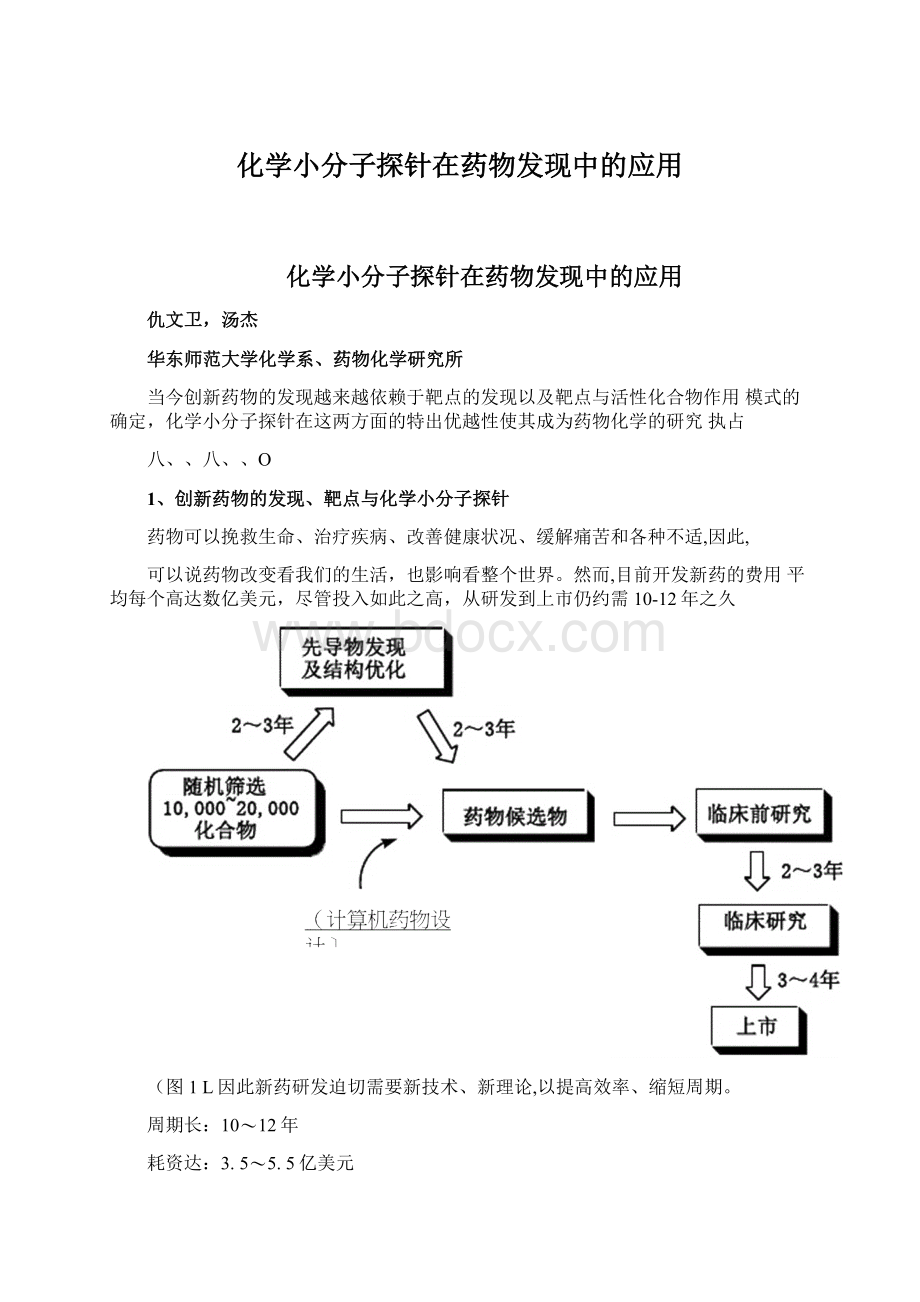 化学小分子探针在药物发现中的应用.docx