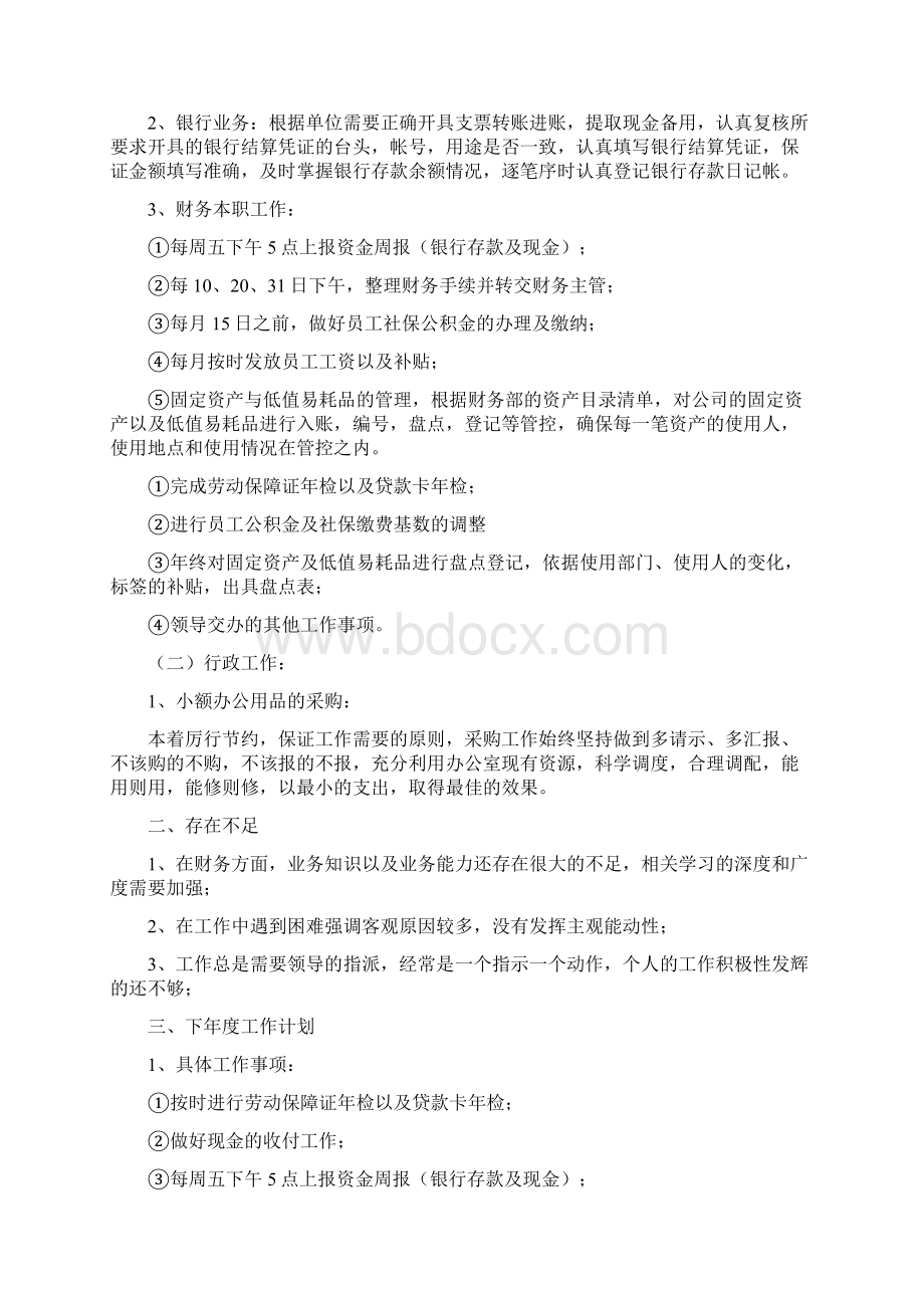 出纳年度工作总结.docx_第3页