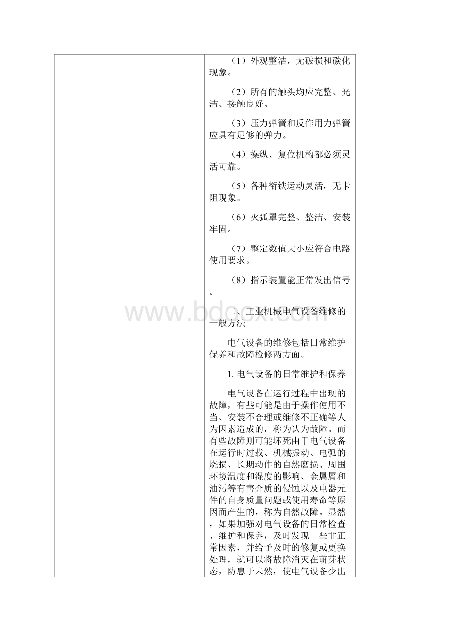 工业机械电气设备维修的一般要求和方法Word格式.docx_第2页