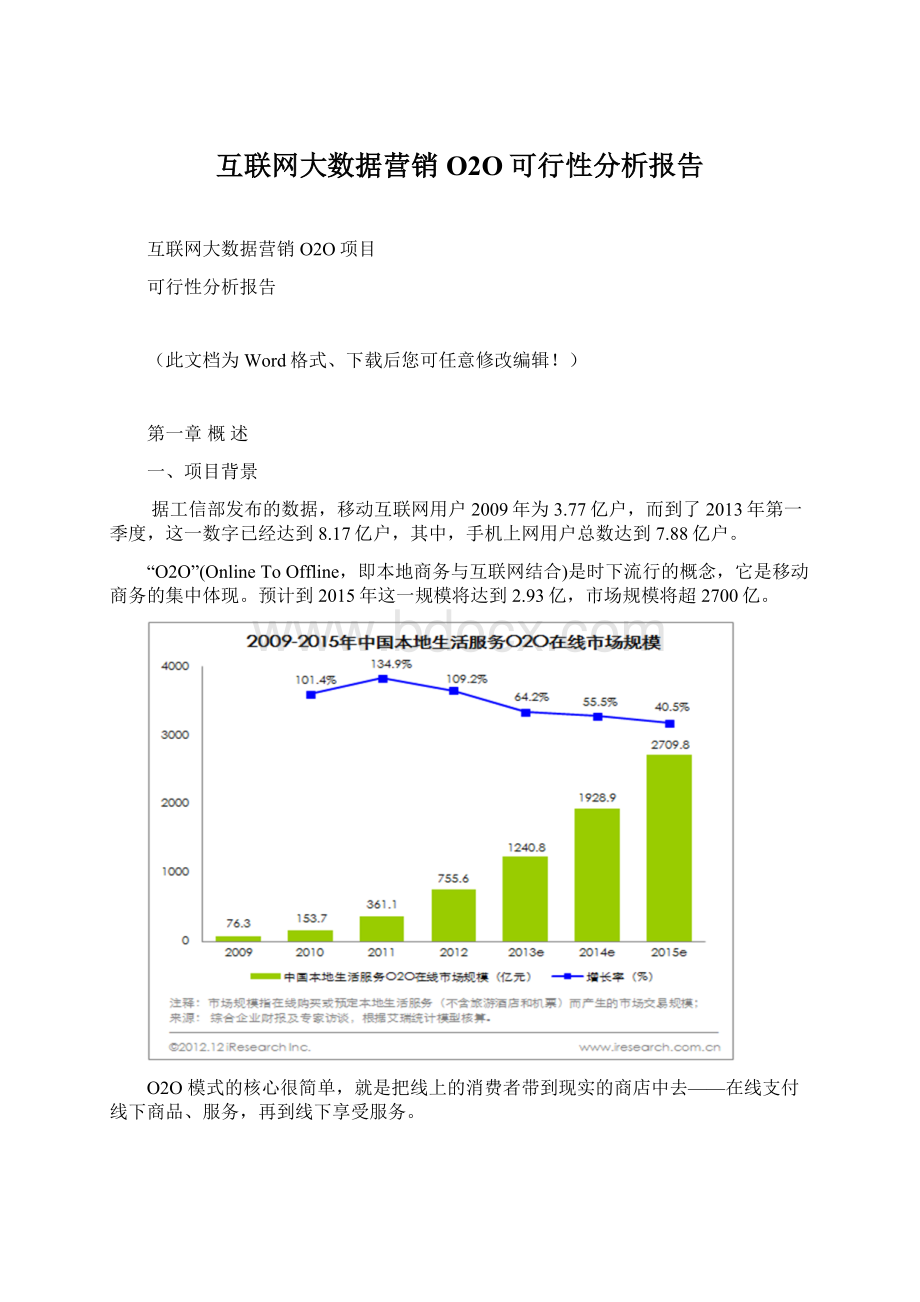 互联网大数据营销O2O可行性分析报告.docx_第1页