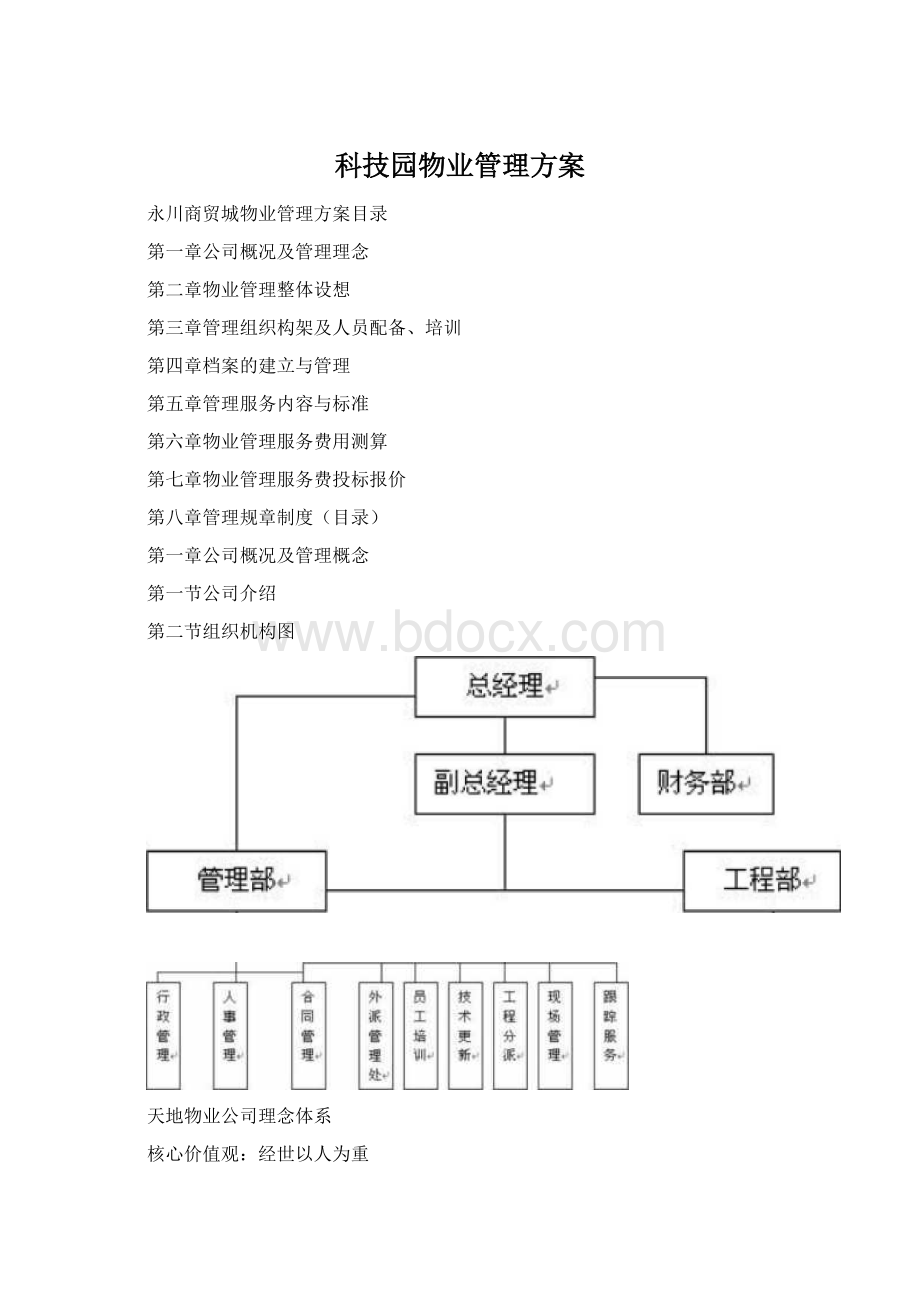 科技园物业管理方案.docx