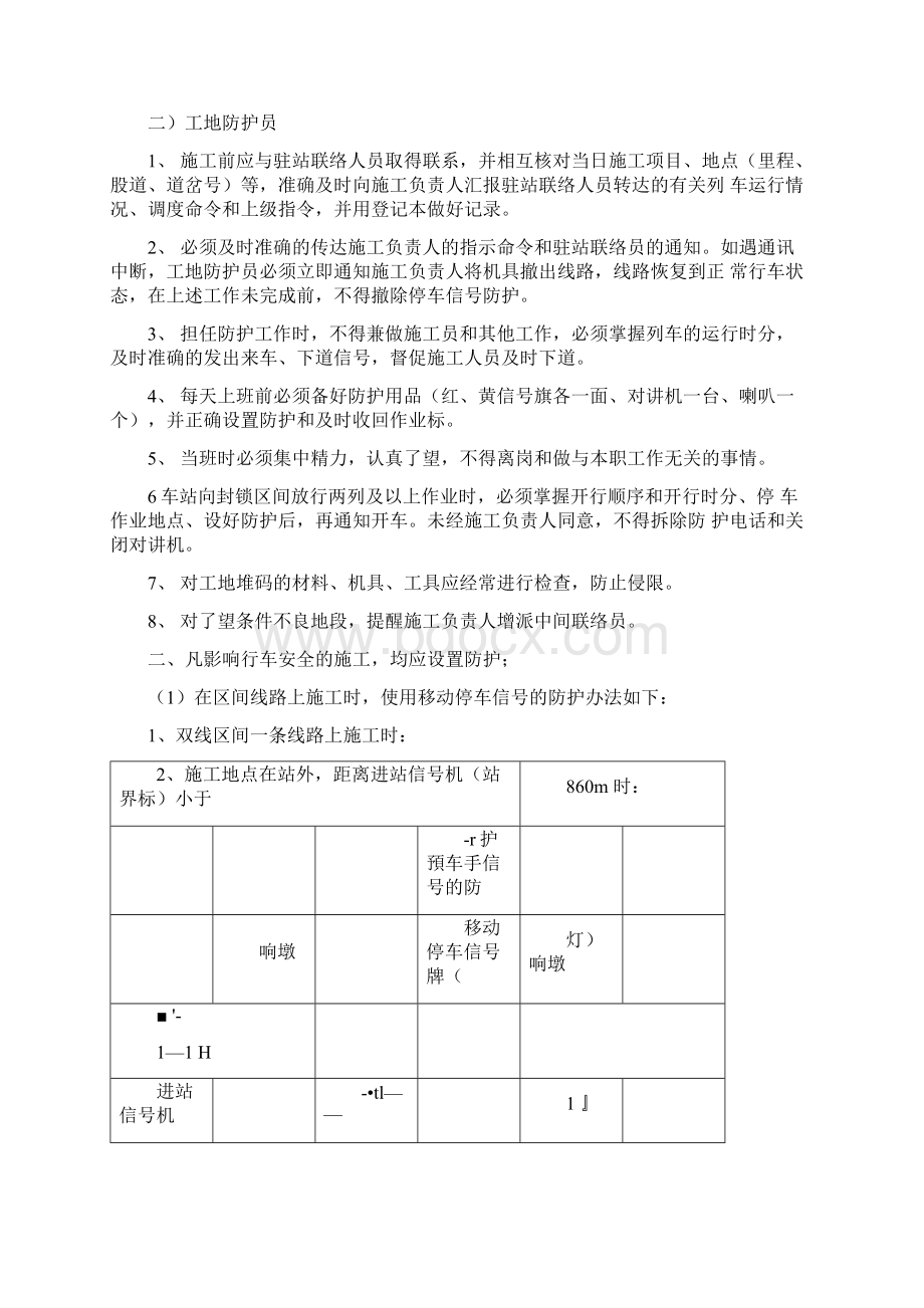 铁路防护员作业指导书Word下载.docx_第3页