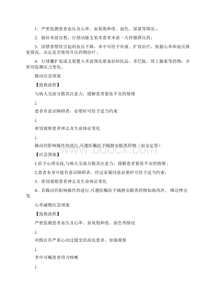 心血管疾病介入诊疗应急预案Word文档格式.docx_第3页