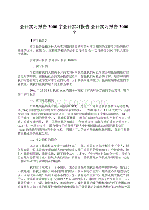 会计实习报告3000字会计实习报告 会计实习报告3000字.docx