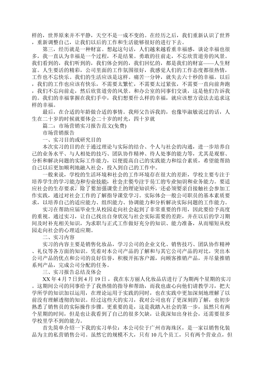 市场营销实习报告3000字.docx_第3页