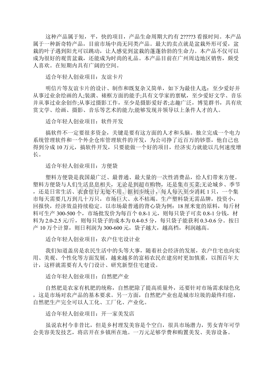 新奇特创业项目Word文档下载推荐.docx_第2页