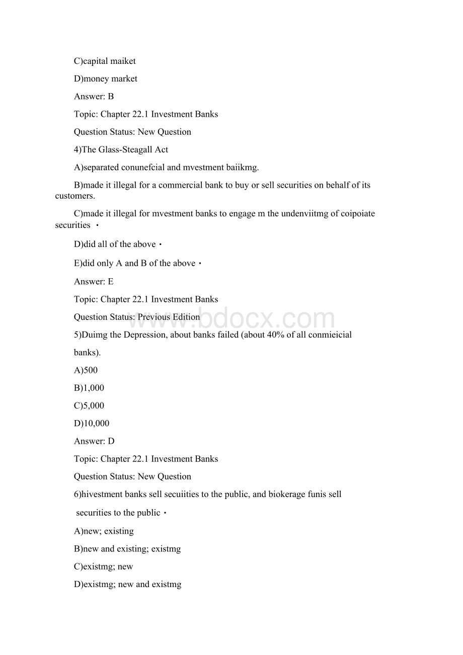 金融市场学双语题库及答案第二十二章米什金《金融市场与机构》.docx_第2页