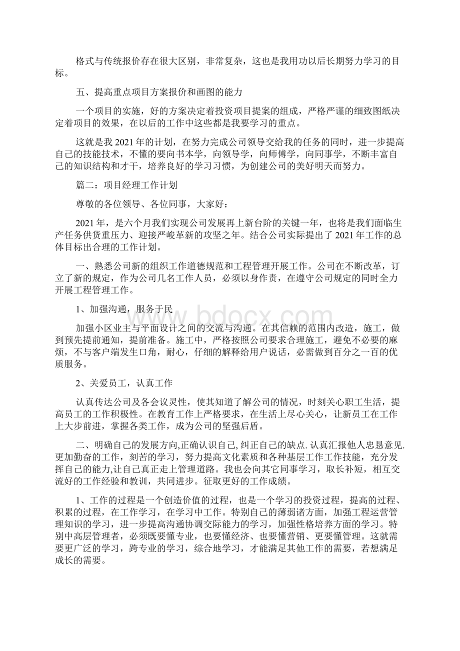 项目经理工作计划.docx_第2页