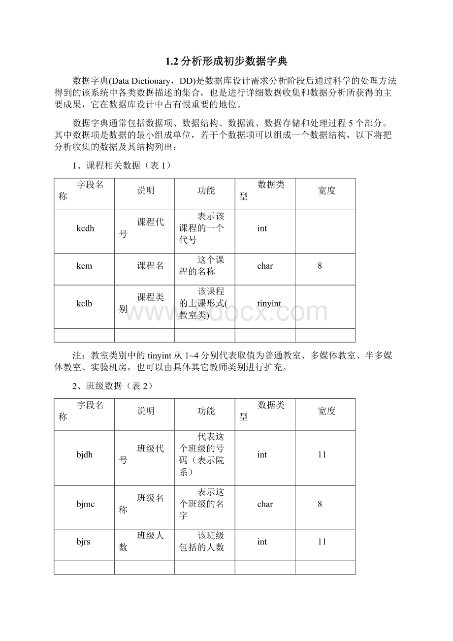 排课系统数据库设计Word格式.docx_第3页