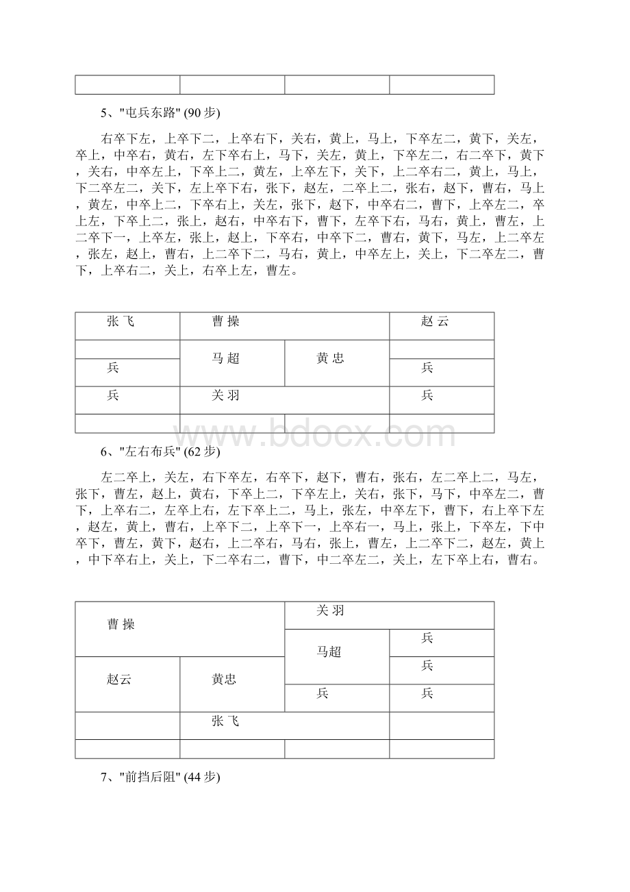 实用文档之华容道24局最佳解法.docx_第3页