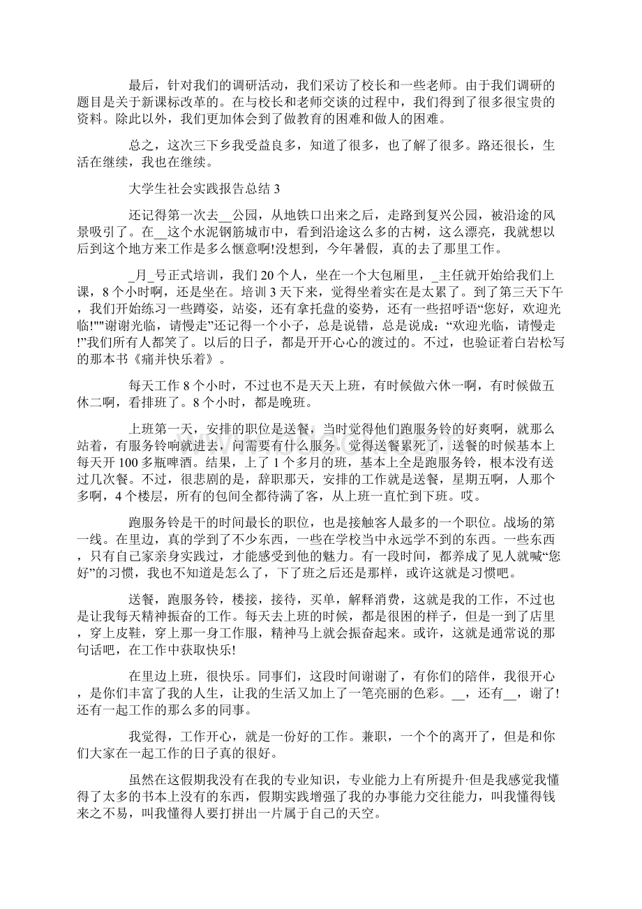 大学生社会实践报告总结1000字左右.docx_第3页