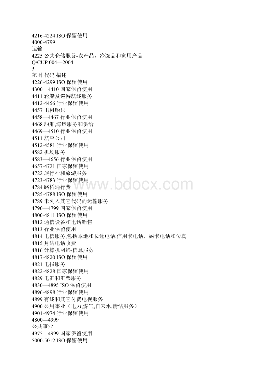 POS机商户MCC代码表资料.docx_第3页