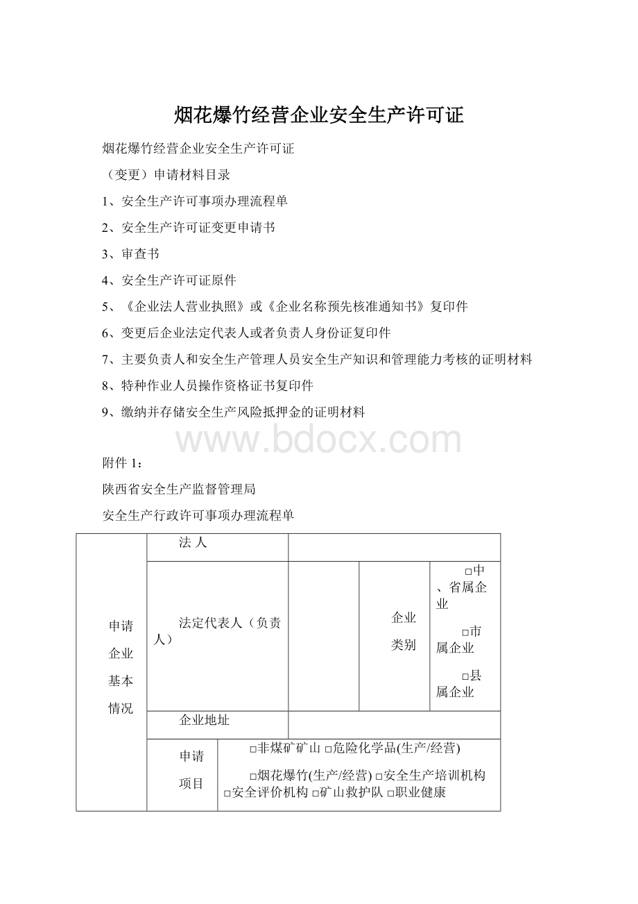 烟花爆竹经营企业安全生产许可证.docx_第1页