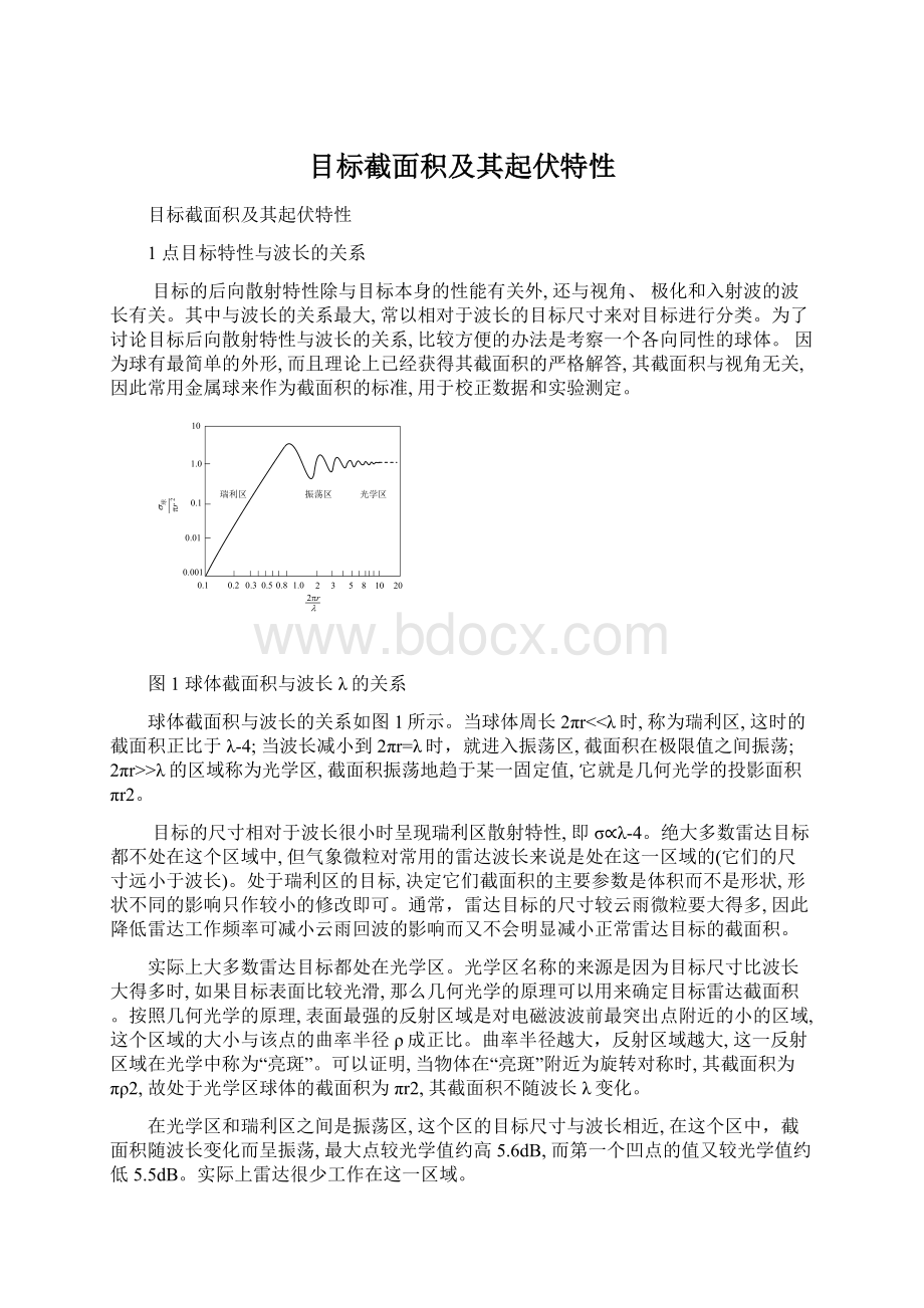 目标截面积及其起伏特性.docx