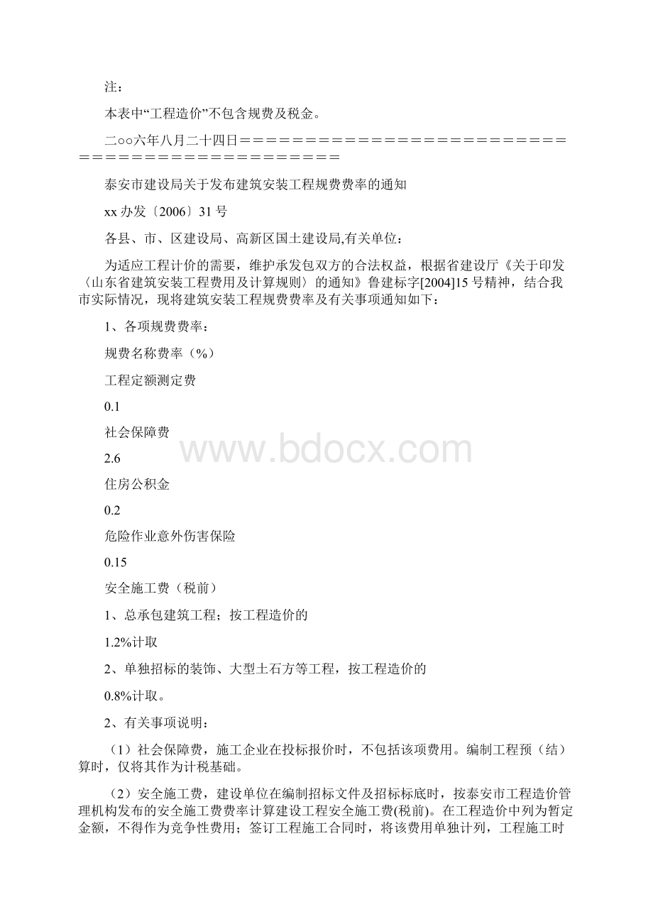 山东省各地市规费费率文档格式.docx_第3页