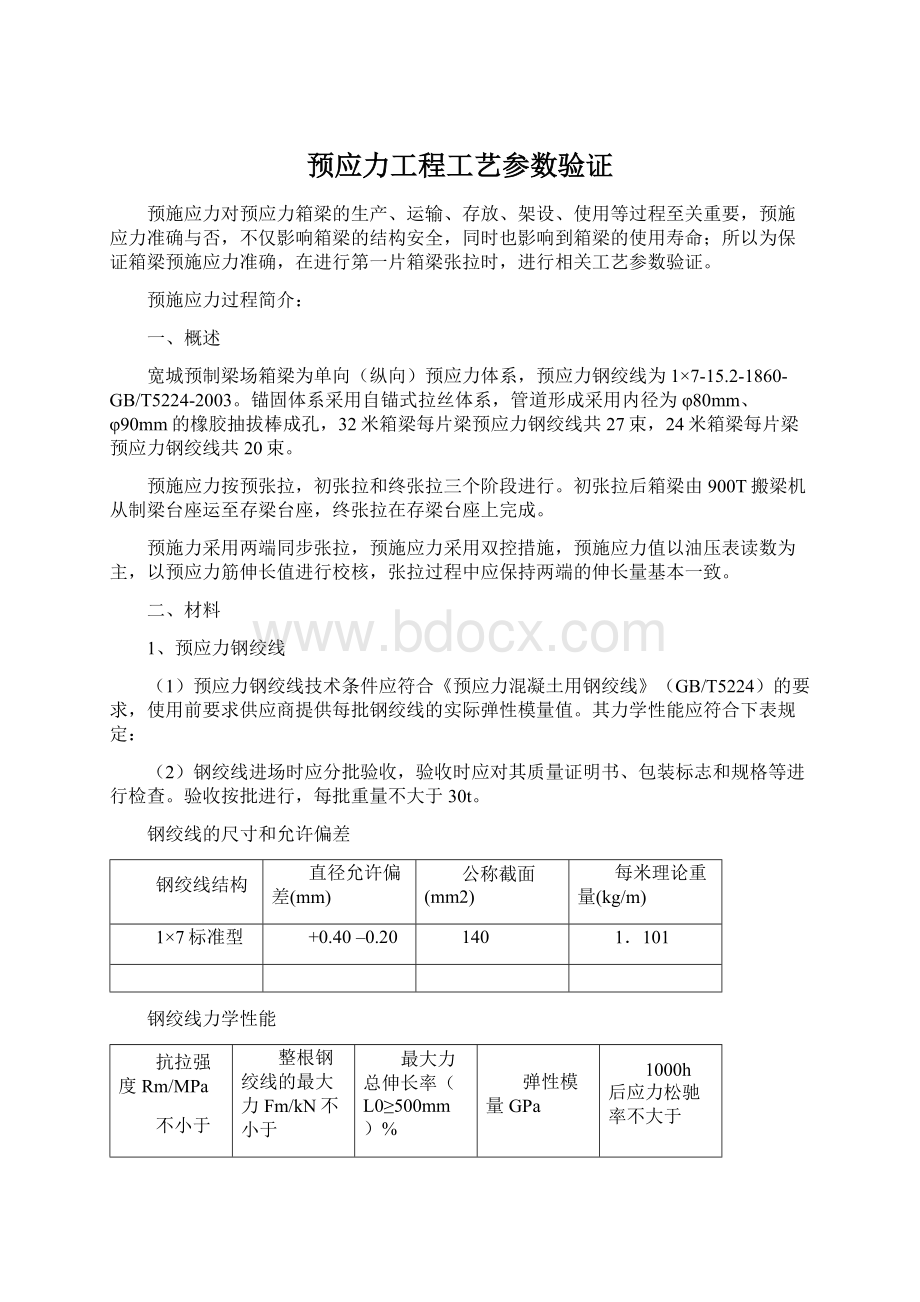 预应力工程工艺参数验证.docx