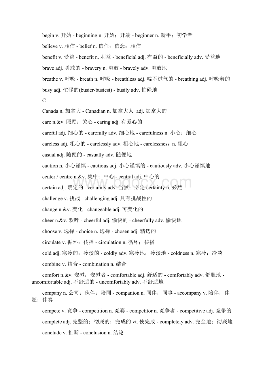 最新高考语法填空必备词汇3500派生词归类汇总.docx_第3页