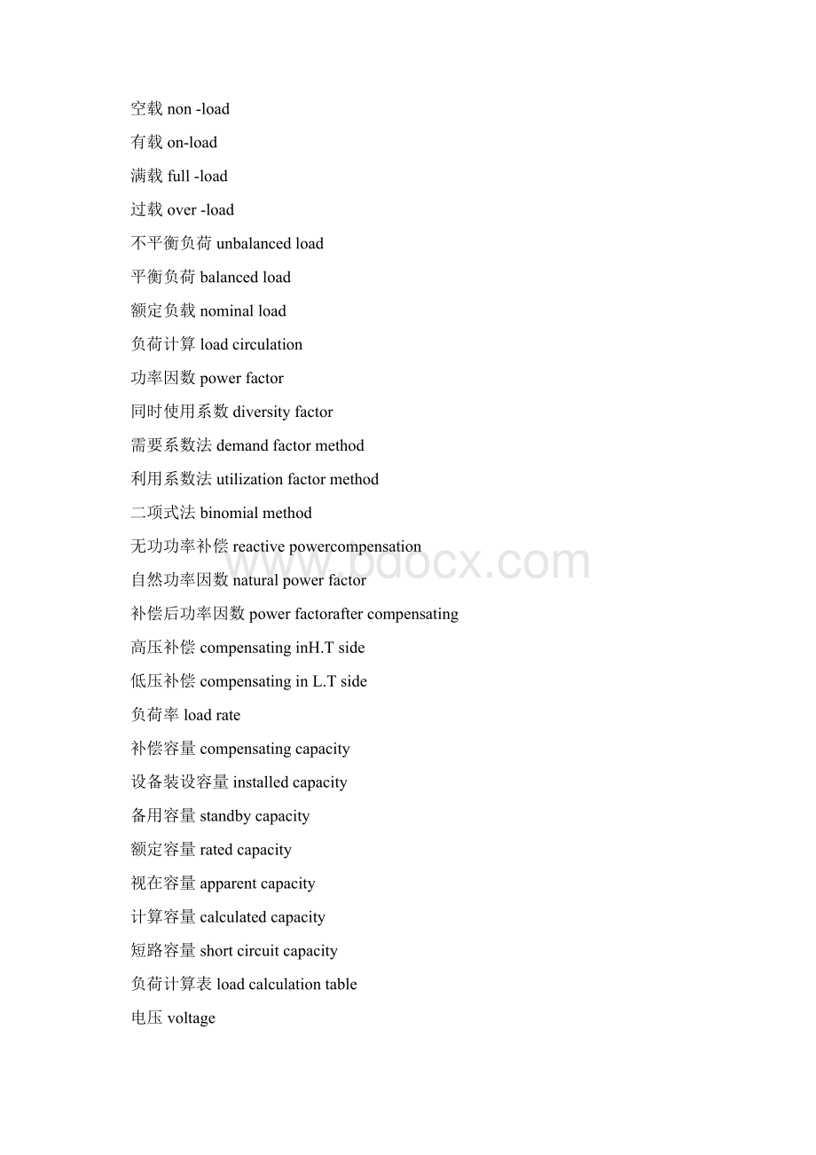 常用电气自动化专业英语词汇Word文档下载推荐.docx_第3页