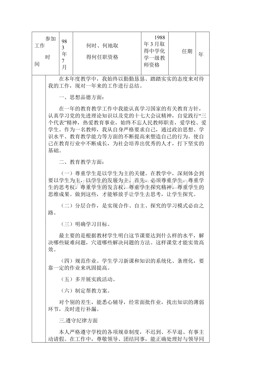 初中化学教师年度考核表.docx_第2页