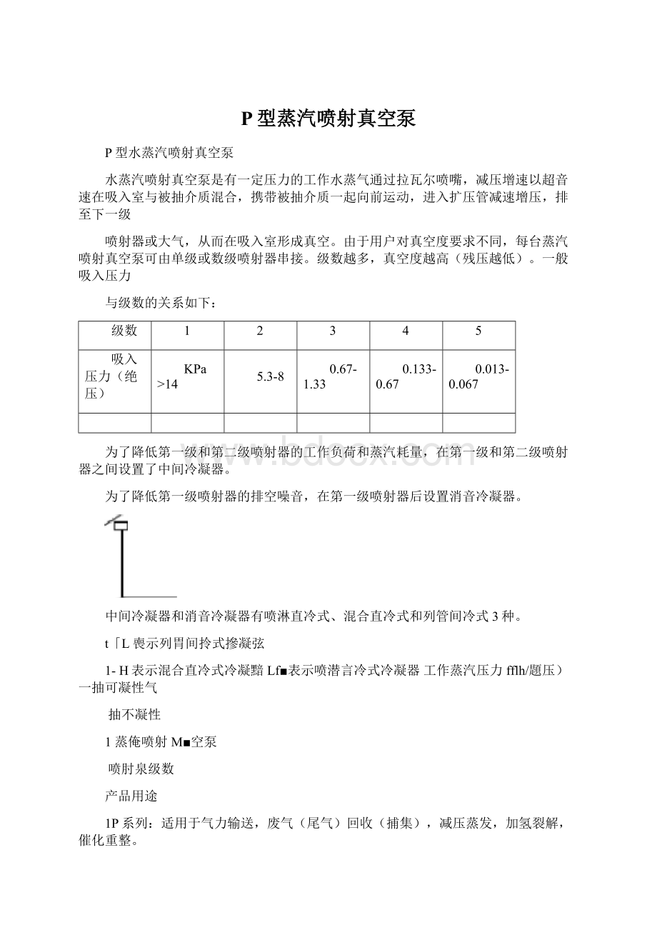 P型蒸汽喷射真空泵.docx_第1页