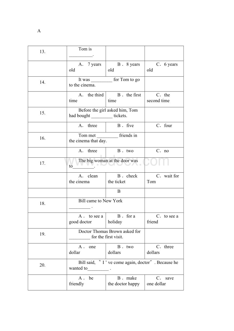 届重庆一中第一学期初三月考初中英语Word格式文档下载.docx_第3页