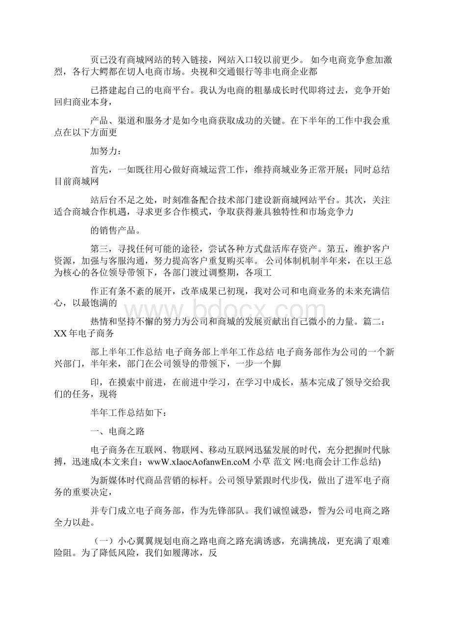 会计电商会计工作总结Word文档格式.docx_第2页