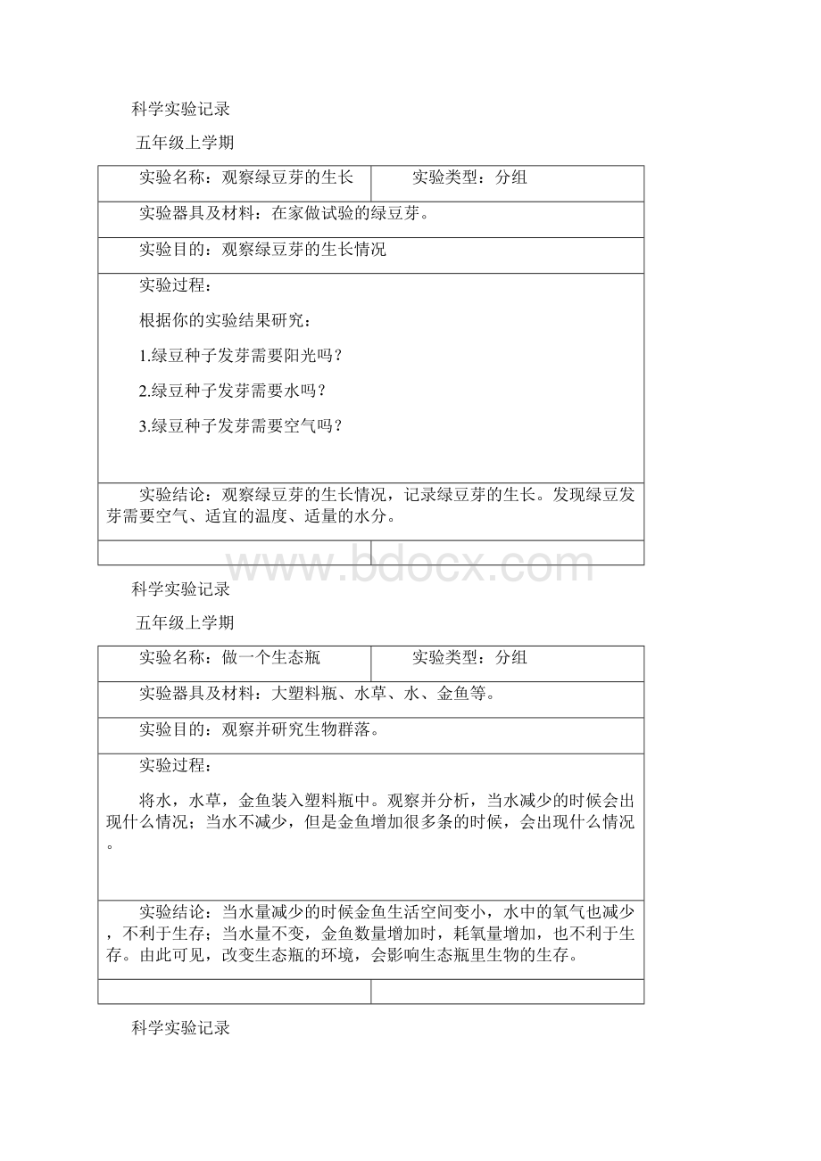 小学科学五年级分组实验记录上学期.docx_第2页