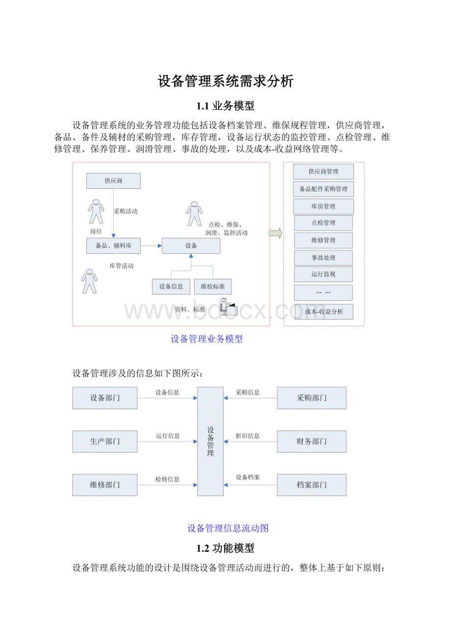 设备管理系统需求分析Word文档格式.docx_第1页