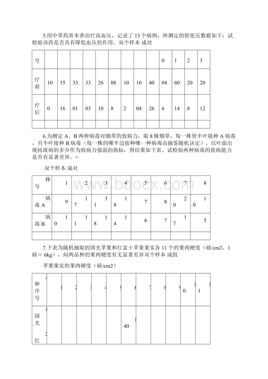 SPSS数据统计与分析考试习题集.docx_第2页