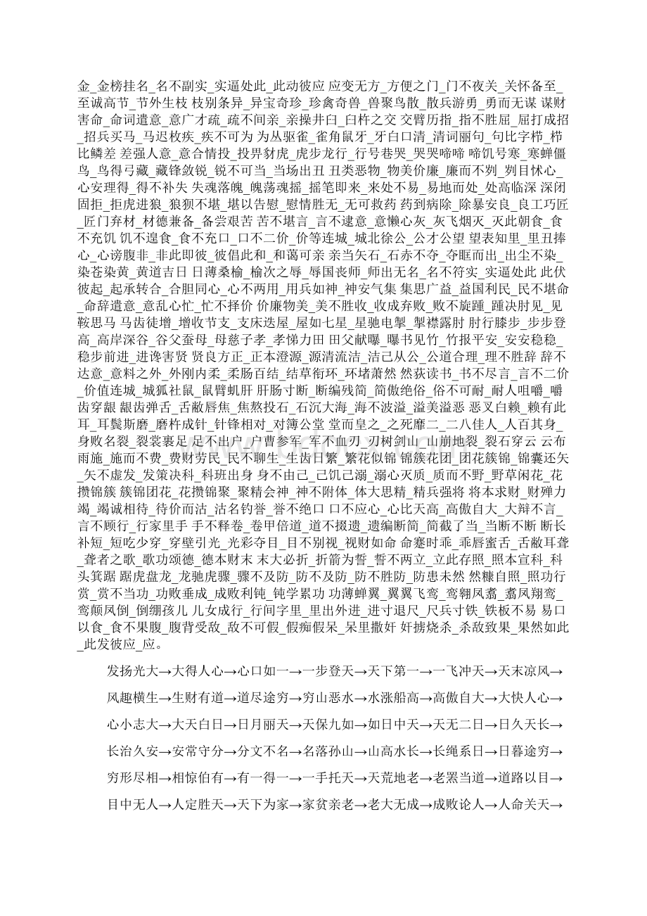 发什么发四字成语接龙Word文档格式.docx_第2页