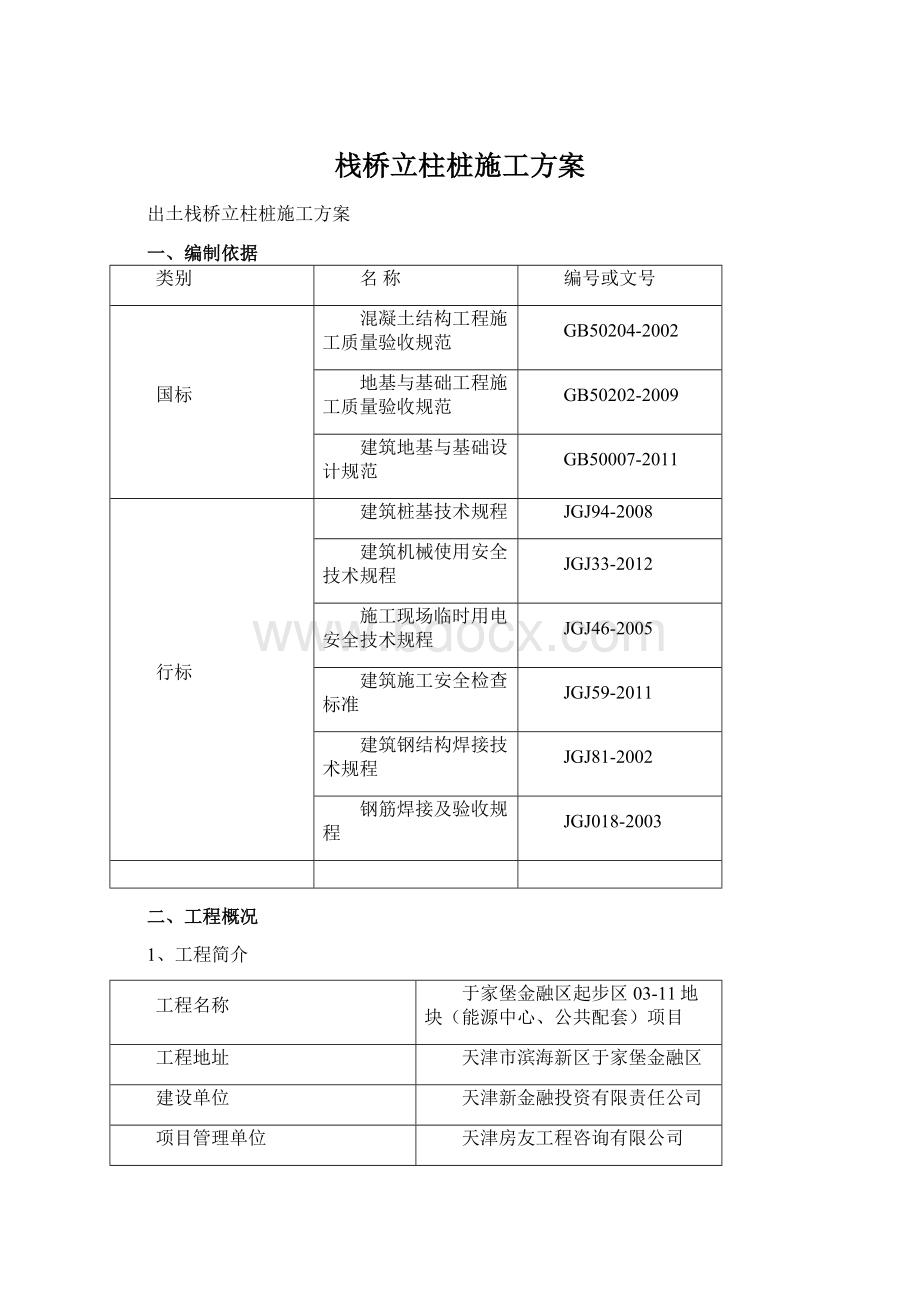 栈桥立柱桩施工方案.docx