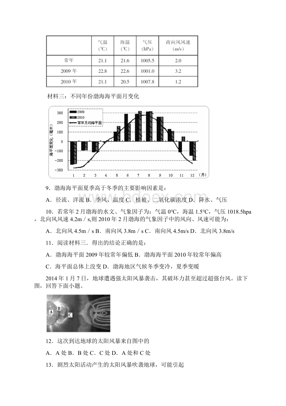 学年高一地理下学期期末考试模拟试题4.docx_第3页