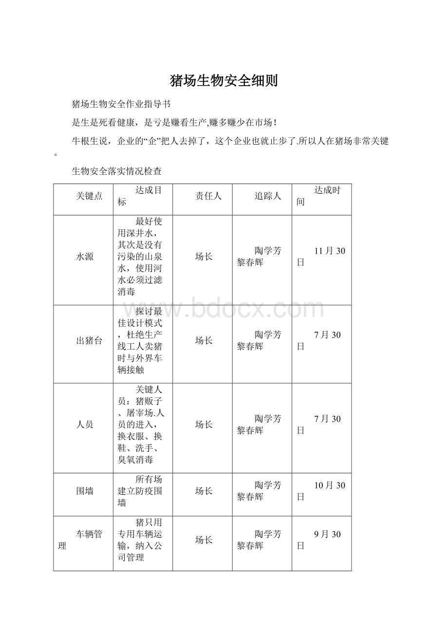 猪场生物安全细则.docx_第1页