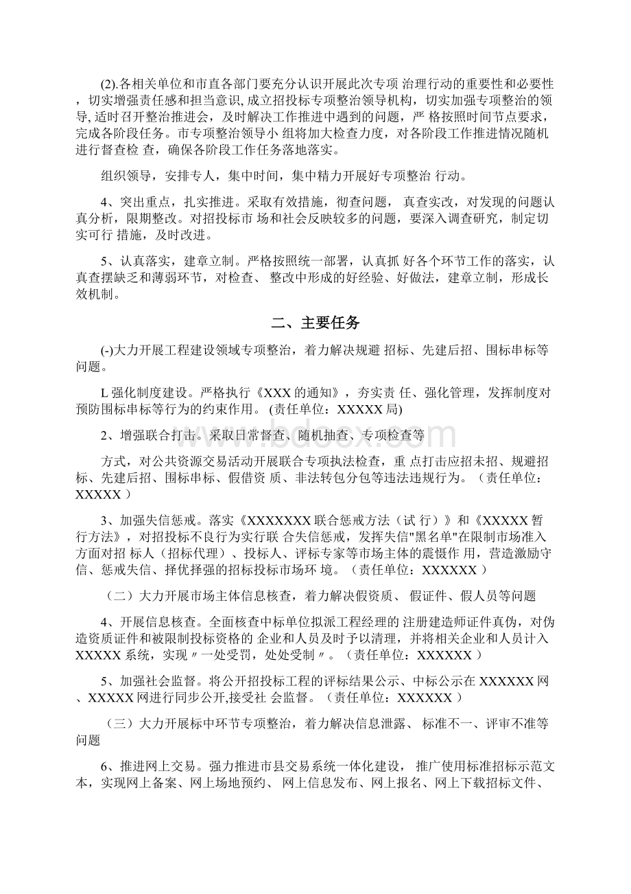 关于开展招投标领域突出问题专项治理实施方案.docx_第2页