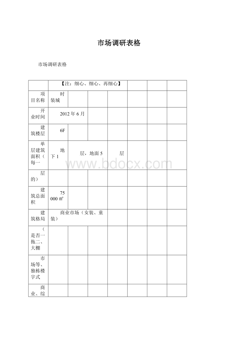 市场调研表格Word文档格式.docx_第1页