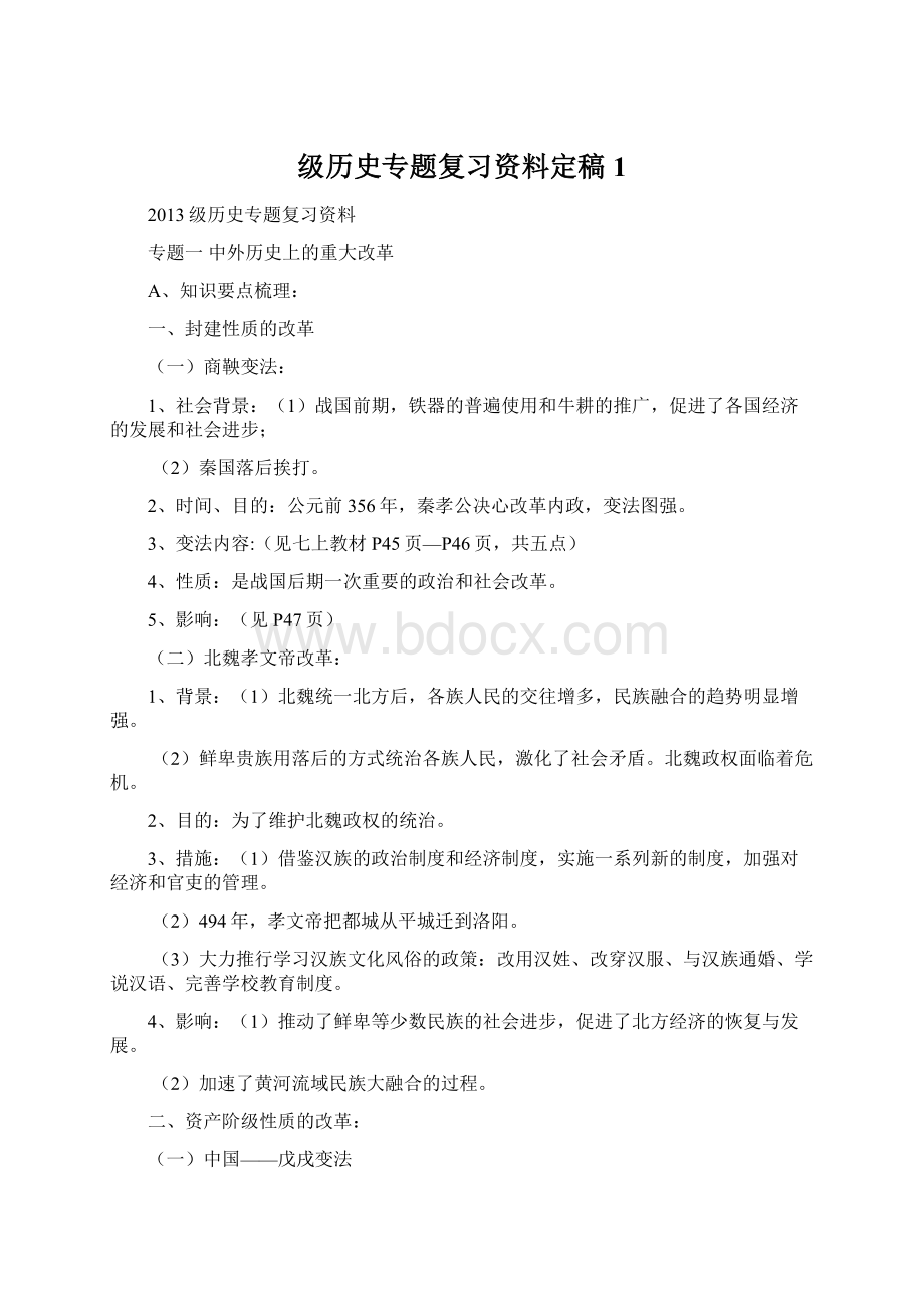 级历史专题复习资料定稿1.docx